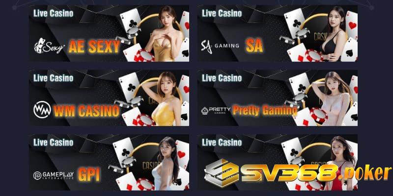 Tính năng live casino thú vị