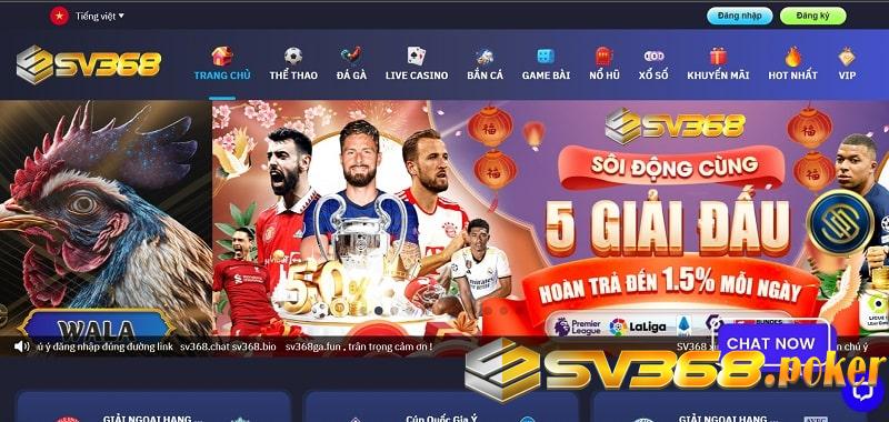 Bước 1. Truy cập vào nhà cái Sv368