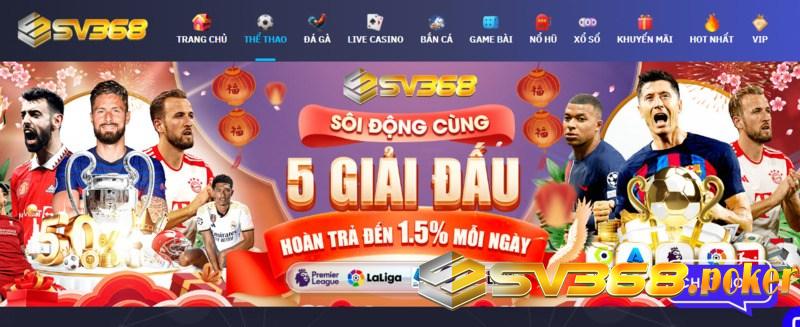 Nhà cái uy tín, nổi tiếng số 1 tại Việt Nam - SV368