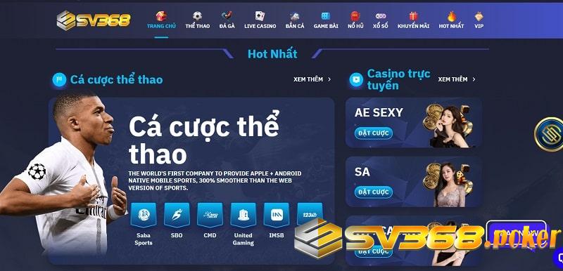 Sv368 đa dạng trò chơi