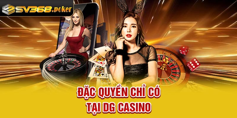 Đặc quyền chỉ có tại DG Casino